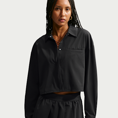 Nike 24.7 PerfectStretch Dri-FIT UV Korumalı Crop Uzun Kollu Kadın Üstü