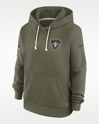 Женское худи New Orleans Saints Salute to Service Sideline Nike Dri-FIT NFL Pullover Hoodie