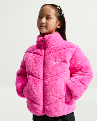 Детская куртка Nike Little Kids' Quilted Faux Fur