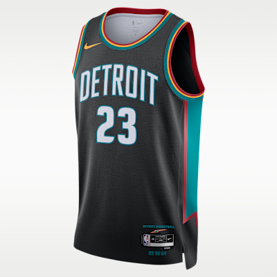 Jaden Ivey Detroit Pistons City Edition Men's Nike NBA Swingman Jersey