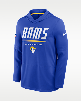 Мужские  Los Angeles Rams Sideline Nike Dri-FIT NFL Long-Sleeve Hooded Top