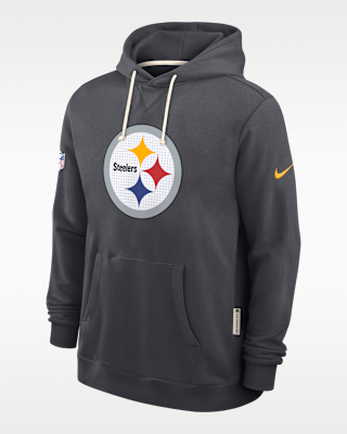 Мужское худи Pittsburgh Steelers Initial Home Sideline Nike Dri-FIT NFL Pullover Hoodie