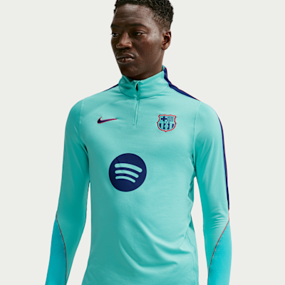 Nike FC Barcelona Strike Üçüncü Nike Dri-FIT Örgü Erkek Futbol Antrenman Üstü