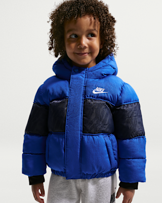 Детская куртка Nike Toddler Jacquard Logo Mixed Media Puffer