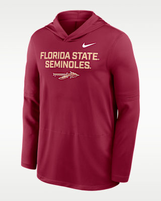 Мужские  Florida State Sideline Nike Dri-FIT College Long-Sleeve Hooded Top