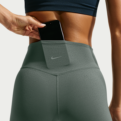 Nike Zenvy Yüksek Belli Ön Dikişsiz Tam Boy Kadın Taytı görsel 6