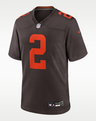Мужские джерси Shedeur Sanders Cleveland Browns Nike NFL Game Jersey
