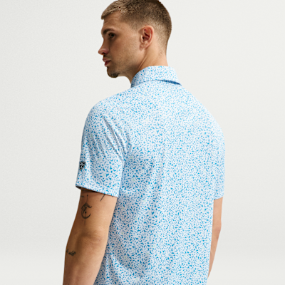 Nike Par Dri-FIT Microprint Birds Erkek Golf Polo Üstü görsel 2