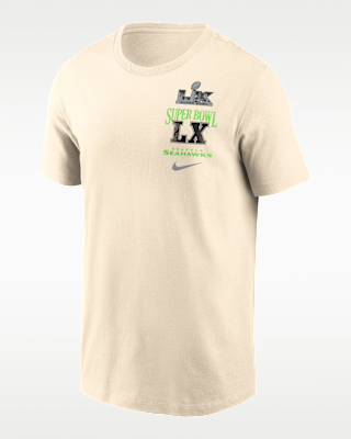 Мужская футболка Seattle Seahawks Super Bowl LX Champions Long Ball Nike NFL