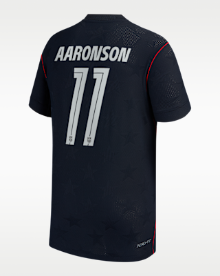 Детские джерси Brenden Aaronson USMNT 2026 Match Away Big Kids' Nike Aero-FIT Soccer Jersey
