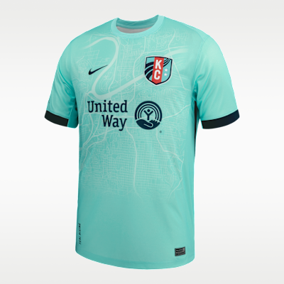 Jersey Nike Dri-FIT de la NWSL Replica del KC Current visitante 2025 Stadium Temwa Chaŵinga para hombre