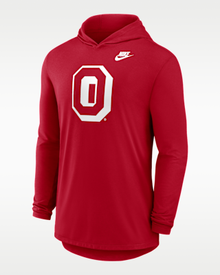 Мужская футболка Ohio State Legacy Nike Dri-FIT College Long-Sleeve Hooded