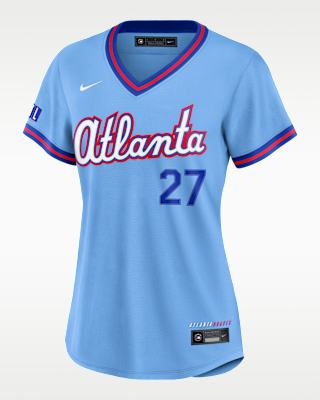 Женские джерси Austin Riley Atlanta Braves City Connect Nike MLB Stadium Jersey