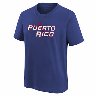 Playera Nike para jóvenes Puerto Rico National Baseball Team 2026 World Baseball Classic Country