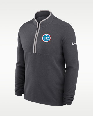 Мужские  Tennessee Titans Primetime Victory Nike Dri-FIT NFL 1/2-Zip Long-Sleeve Top