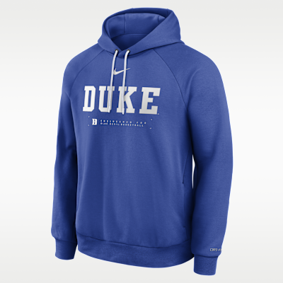 Duke Courtside Basketball Practice Men's Nike Dri-FIT Pullover Hoodie