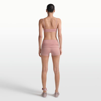 NikeSKIMS 매트 여성 3인치 폴드 오버 웨이스트밴드 쇼츠