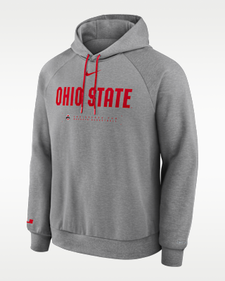 Мужское худи Ohio State Courtside Basketball Practice Nike Dri-FIT Pullover Hoodie для баскетбола