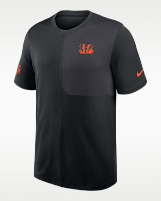 Мужские  Cincinnati Bengals Sideline Coach Nike Dri-FIT NFL Top