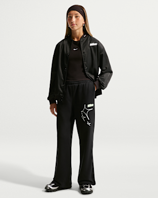 Детские Nike Sportswear Studio Big Kids' (Girls') Open-Hem Pants