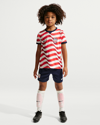 Детские  USMNT 2026 Stadium Home Little Kids' Nike Soccer Replica 3-Piece Kit