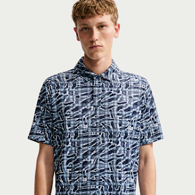 Nike Par Dri-FIT Tartan Camo Print Erkek Golf Polo Üstü