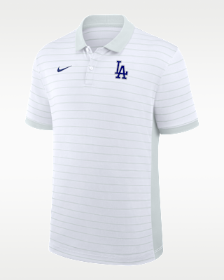 Мужские  Los Angeles Dodgers Authentic Collection Striped Victory Nike Dri-FIT MLB Polo