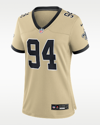 Женские джерси Cameron Jordan New Orleans Saints Women’s Nike NFL Game Jersey
