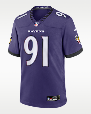 Мужские джерси Trey Hendrickson Baltimore Ravens Nike NFL Game Jersey