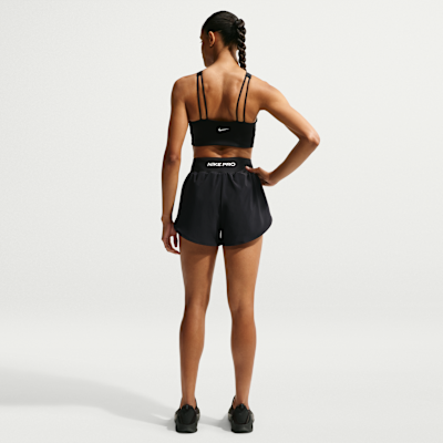 Nike Pro Sculpt Dri-FIT Yüksek Belli 2'si 1 Arada 8 cm Kadın Şortu görsel 5
