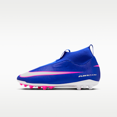 Nike Jr. Mercurial Superfly 10 Academy high-top voetbalschoenen voor kleuters/kids (kunstgras)