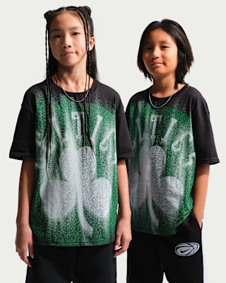 Детская футболка Boston Celtics Nike Edge 26 Big Kids' Short-Sleeve