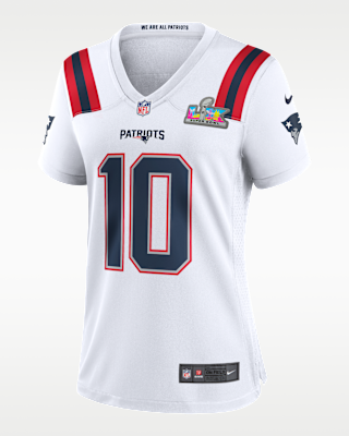 Женские джерси Drake Maye New England Patriots Super Bowl LX Nike NFL Game Jersey