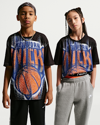 Детская футболка New York Knicks Nike Edge 26 Big Kids' Short-Sleeve