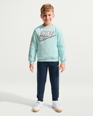 Детские  Nike Sportswear Little Kids' Frosted Futura 2-Piece Crew Set