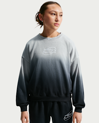 Детские  Nike Studio Fleece Lightweight Big Kids' (Girls') Oversized Graphic Crew