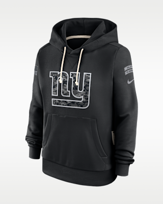 Женское худи New York Giants Salute to Service Sideline Nike Dri-FIT NFL Pullover Hoodie