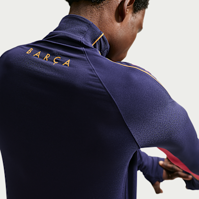 Nike FC Barcelona Strike Nike Dri-FIT Örgü Erkek Futbol Antrenman Üstü görsel 2