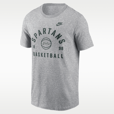 Playera universitaria Nike para hombre Michigan State Legacy Basketball Arch