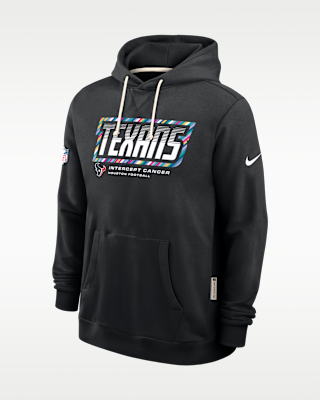 Мужское худи Houston Texans Crucial Catch Sideline Standard Issue Nike Dri-FIT NFL Pullover Hoodie