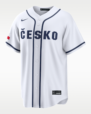 Мужские джерси Czech Republic National Baseball Team 2026 World Baseball Classic Nike Stadium Jersey