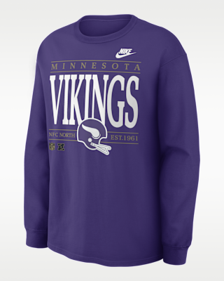 Мужская футболка Minnesota Vikings Rewind Max90 Nike NFL Long-Sleeve