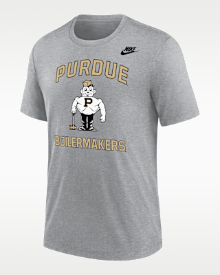Мужская футболка Purdue Boilermakers Nike Football Tri-Blend для футбола