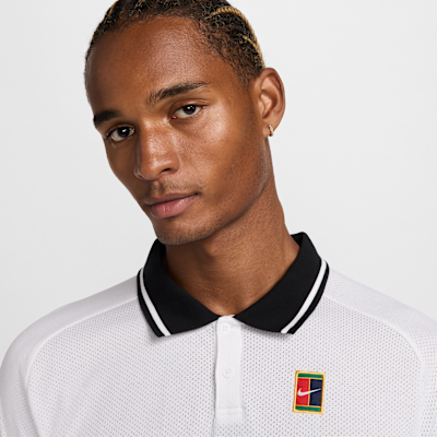 NikeCourt Heritage Erkek Tenis Polo Üst görsel 3