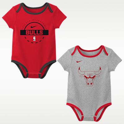 Nike "Chicago Bulls" Baby NBA Bodysuit (2-Pack)