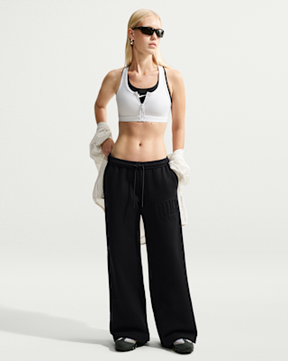 Женские  Nike Studio Fleece Medium Weight Mid-Rise Wide-Leg Pants