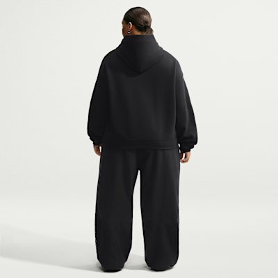Nike Studio Fleece Orta Kalınlıkta Oversize Kapüşonlu Kadın Sweatshirt'ü görsel 5