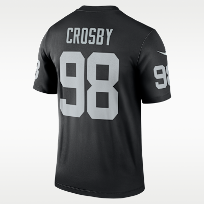 Jersey Nike Dri-FIT de la NFL Legend para hombre Maxx Crosby Las Vegas Raiders