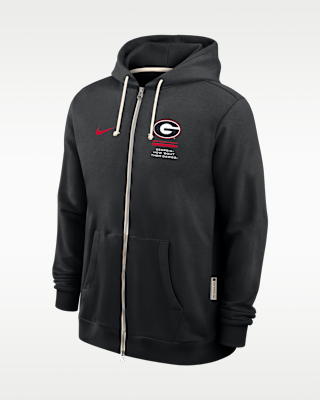 Мужское худи Georgia Sideline Standard Issue Nike Dri-FIT College Full-Zip Hoodie