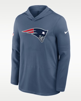 Мужские  New England Patriots Rivalries Collection Sideline Nike Dri-FIT NFL Long-Sleeve Hooded Top